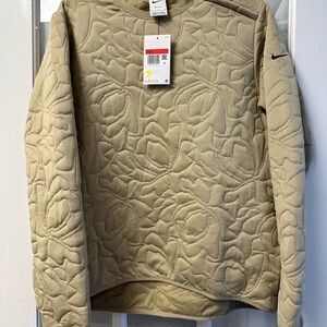 Nike Floral Patterned Tan Sweatshirt